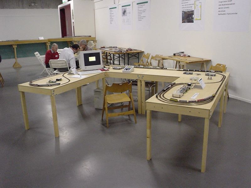 Maquette en N de démonstration des produits Müt Digirail.