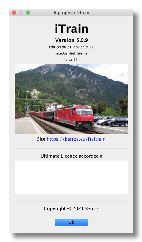 Informations à propos d'iTrain